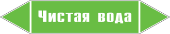 Маркировка трубопровода "чистая вода" (пленка, 126х26 мм) - Маркировка трубопроводов - Маркировки трубопроводов "ВОДА" - . Магазин Znakstend.ru